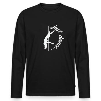 Just Dance Poledance Stange Tanzen - Männer Premium Bio Langarmshirt - Schwarz - Vorne - Nico (187cm)
