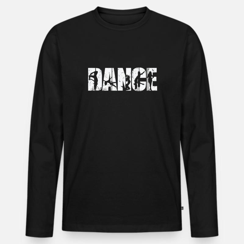 Dance Poledance Stange Ästhetik - Männer Premium Bio Langarmshirt - Schwarz