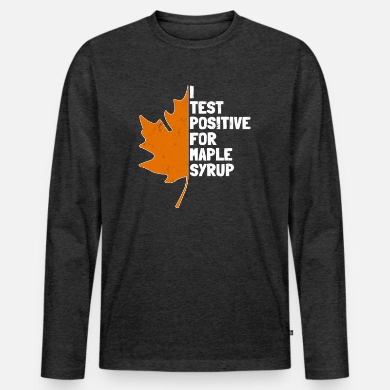 Maple Syrup Maple Tree Sap Tapping Sugaring Tapper Men's Premium Organic Long Sleeve Shirt