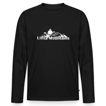 Uinta Mountains, Rocky Mountains, Utah - Men's Premium Organic Long Sleeve Shirt - black - Front - Nico (187cm)