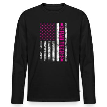 Radiology Department Radiologist Joke Radiography - Men's Premium Organic Long Sleeve Shirt - black - Front - Nico (187cm)