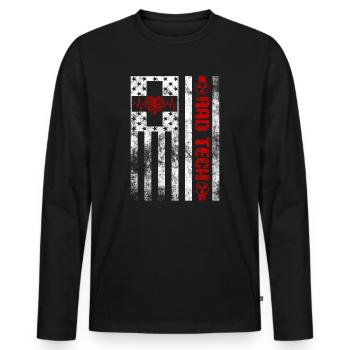 Abteilung für Radiologie Medizinische Bildgebung Witz Rad Tech - Männer Premium Bio Langarmshirt - Schwarz - Vorne - Nico (187cm)
