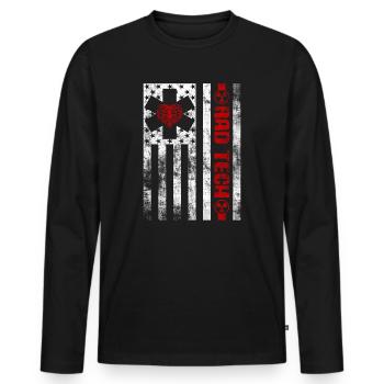 Abteilung für Radiologie Medizinische Bildgebung Witz Rad Tech - Männer Premium Bio Langarmshirt - Schwarz - Vorne - Nico (187cm)