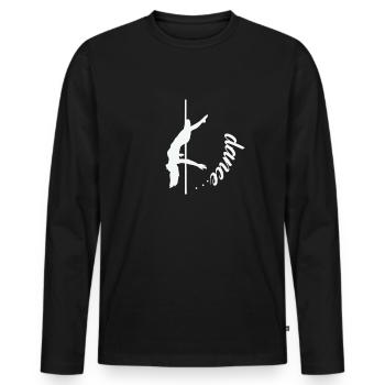 Dance Poledance Stange Tanzen - Männer Premium Bio Langarmshirt - Schwarz - Vorne - Nico (187cm)
