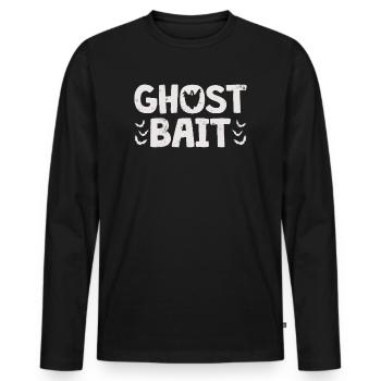 Geisterköder Paranormal Investigator Geisterjagd - Männer Premium Bio Langarmshirt - Schwarz - Vorne - Nico (187cm)