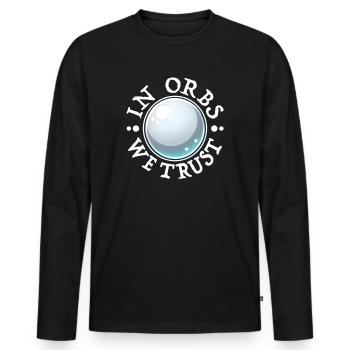 Ghost Hunter Paranormal Investigator Geisterjagd - Männer Premium Bio Langarmshirt - Schwarz - Vorne - Nico (187cm)