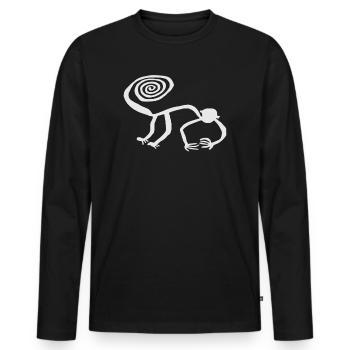 Nazca Lines | Las Líneas De Nazca Peru Geoglyphs - Men's Premium Organic Long Sleeve Shirt - black - Front - Nico (187cm)