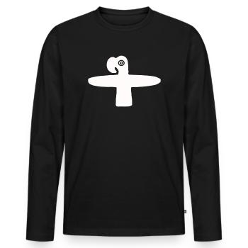 Nazca Lines | Peru Geoglyphs Las Líneas De Nazca - Men's Premium Organic Long Sleeve Shirt - black - Front - Nico (187cm)