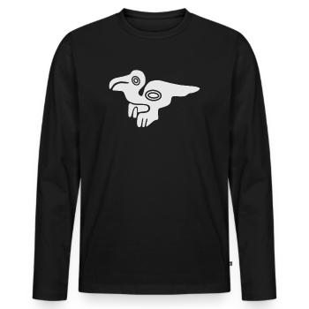 Nazca Lines | Peru Geoglyphs Las Líneas De Nazca - Men's Premium Organic Long Sleeve Shirt - black - Front - Nico (187cm)