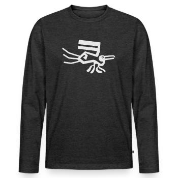 Nazca Lines | Peru Geoglyphs Las Líneas De Nazca - Men's Premium Organic Long Sleeve Shirt - heather anthracite - Front - Nico (187cm)