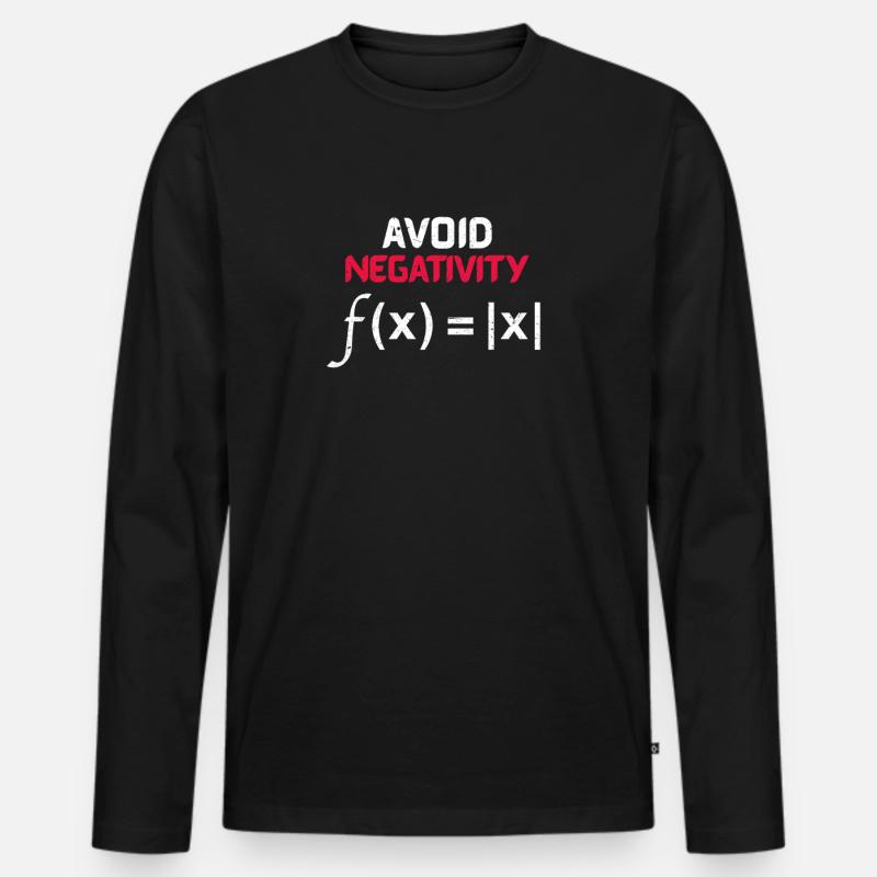 Math Math Mathematical Algebra Gift - Men's Premium Organic Long Sleeve Shirt - black