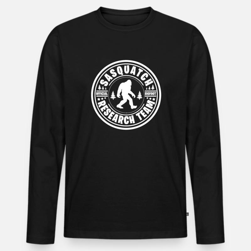 Bigfoot - Männer Premium Bio Langarmshirt - Schwarz