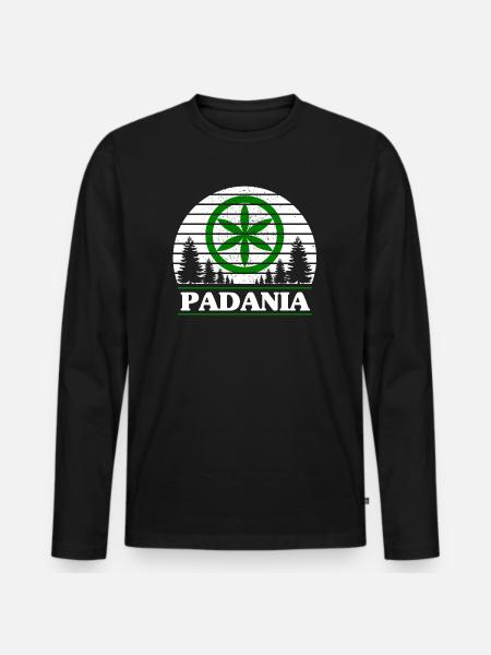 Padanie - T-shirt manches longues Premium bio Homme - noir