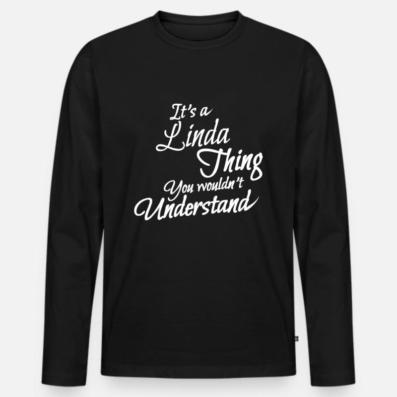 It is a linda thing - Männer Premium Bio Langarmshirt - Schwarz