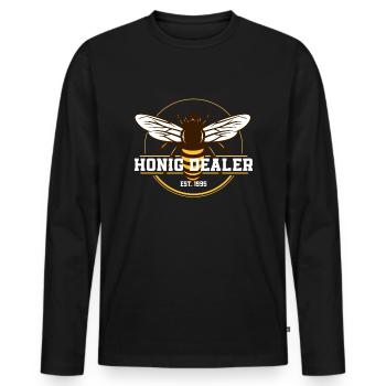 Honig Dealer Bienenflüsterer Imker Bienenzüchter - Männer Premium Bio Langarmshirt - Schwarz - Vorne - Nico (187cm)