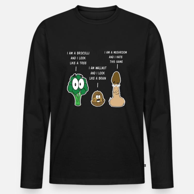 Awesome & Trendy Tshirt Designs Vergleichsspiel - Männer Premium Bio Langarmshirt - Schwarz