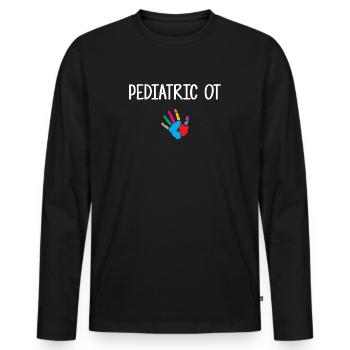 Pediatric Occupational Therapist, Pediatric Occupa - Männer Premium Bio Langarmshirt - Schwarz - Vorne - Nico (187cm)