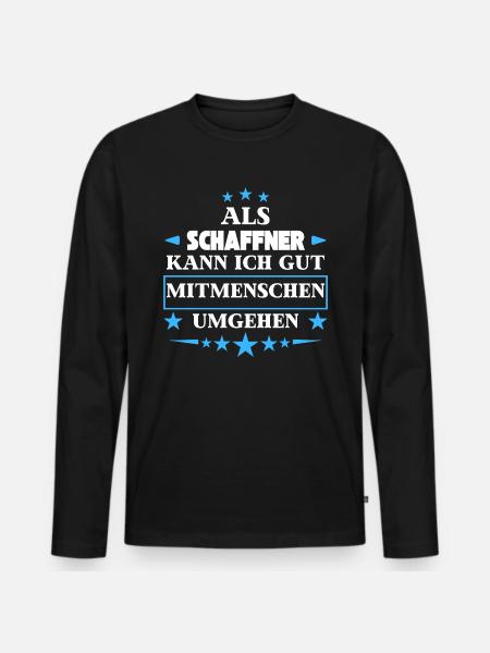 comme conducteurs. - T-shirt manches longues Premium bio Homme - noir