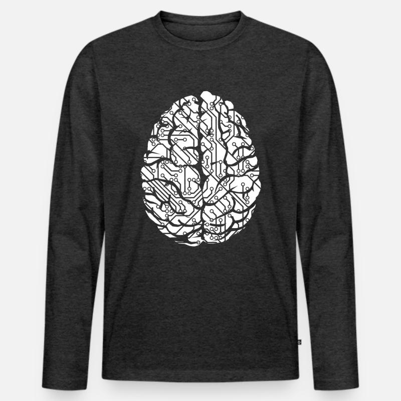 Circuit Board Connectors Programmer Computer Science Tree Men's Premium Organic Long Sleeve Shirt
