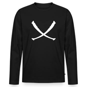 Silure bois silure silure pêche silure - T-shirt manches longues Premium bio Homme - noir - Devant - Nico (187cm)