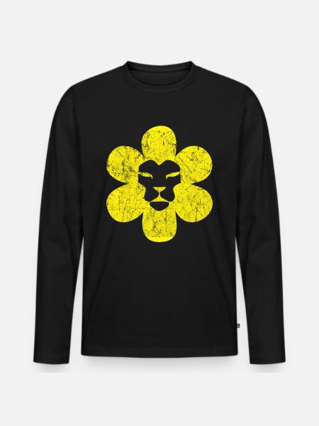 Lion - T-shirt manches longues Premium bio Homme - noir