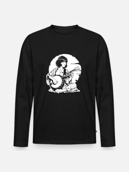 Banjo Fille - T-shirt manches longues Premium bio Homme - noir