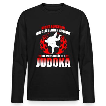 Judo Für Judoka Judo Kämpfer Judo Trainer Judo - Männer Premium Bio Langarmshirt - Schwarz - Vorne - Nico (187cm)