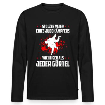 Judo Für Judoka Judo Kämpfer Judo Trainer Judo - Männer Premium Bio Langarmshirt - Schwarz - Vorne - Nico (187cm)