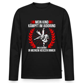 Judo Für Judoka Judo Kämpfer Judo Trainer Judo - Männer Premium Bio Langarmshirt - Schwarz - Vorne - Nico (187cm)