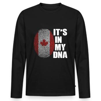 Canada - T-shirt manches longues Premium bio Homme - noir - Devant - Nico (187cm)