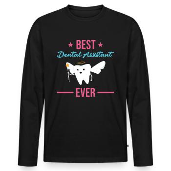 Best Dental Assistant Ever Dental Assistant - Männer Premium Bio Langarmshirt - Schwarz - Vorne - Nico (187cm)