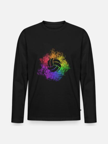 Volley-ball Sport - T-shirt manches longues Premium bio Homme - noir