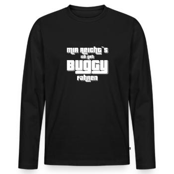 Mir reicht`s ich geh Buggy fahren RC-Car Modellbau - Männer Premium Bio Langarmshirt - Schwarz - Vorne - Nico (187cm)