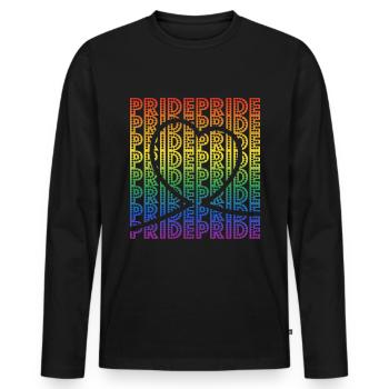 Gay Pride - Männer Premium Bio Langarmshirt - Schwarz - Vorne - Nico (187cm)