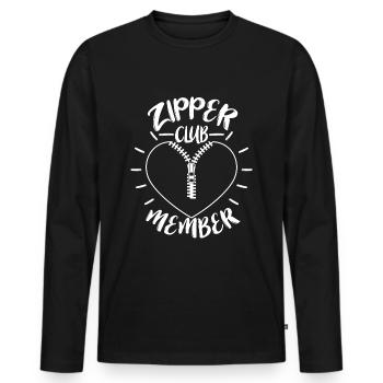 Operationen am offenen Herzen - Männer Premium Bio Langarmshirt - Schwarz - Vorne - Nico (187cm)