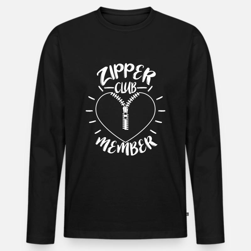 Operationen am offenen Herzen - Männer Premium Bio Langarmshirt - Schwarz
