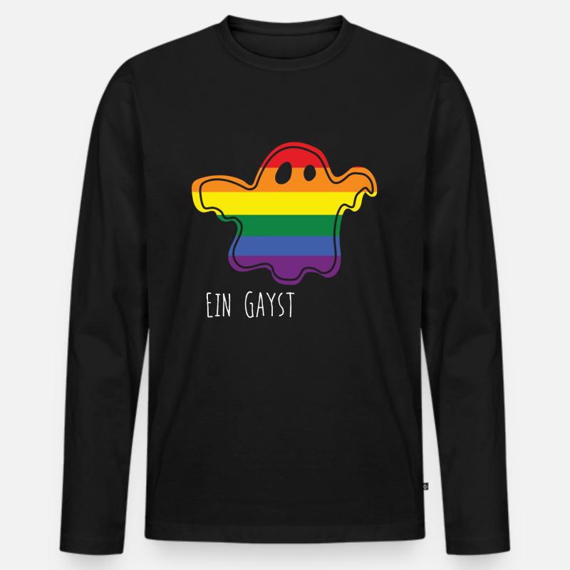 Ein Gayst - Männer Premium Bio Langarmshirt - Schwarz