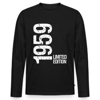 Édition limitée de 1959 - T-shirt manches longues Premium bio Homme - noir - Devant - Nico (187cm)