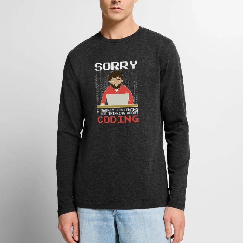 Programmer Software Developer Coder Sayings Men's Premium Organic Long Sleeve Shirt