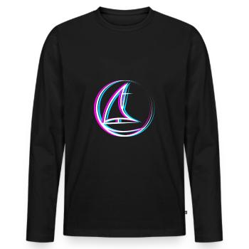 Sailing Saying Sailboat Sea Water Sailing - Men's Premium Organic Long Sleeve Shirt - black - Front - Nico (187cm)