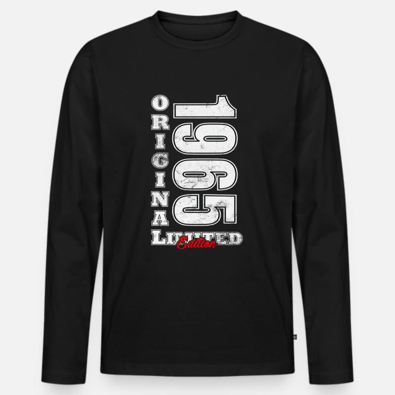 1965 limited edition - Männer Premium Bio Langarmshirt - Schwarz
