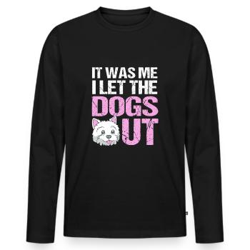 Pet Sitter Pets Babysitter - Men's Premium Organic Long Sleeve Shirt - black - Front - Nico (187cm)
