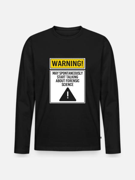 Forensik Forensiker Rechtsmedizin - Männer Premium Bio Langarmshirt - Schwarz