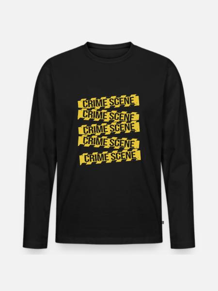 Forensik Forensiker - Männer Premium Bio Langarmshirt - Schwarz