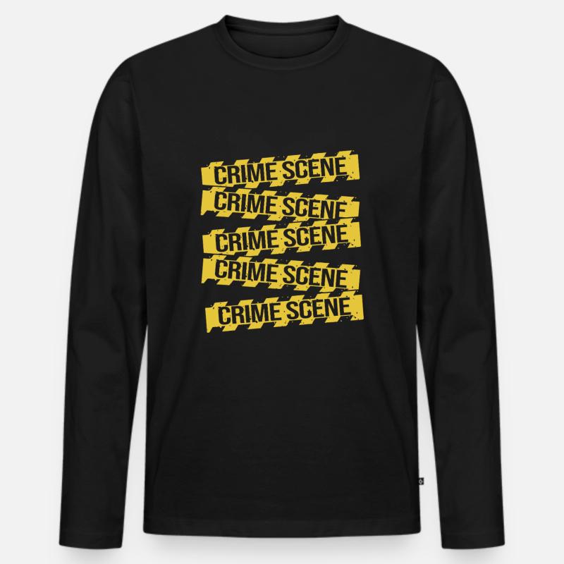 Forensik Forensiker - Männer Premium Bio Langarmshirt - Schwarz