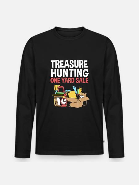 Flohmarkt Trödelmarkt - Männer Premium Bio Langarmshirt - Schwarz
