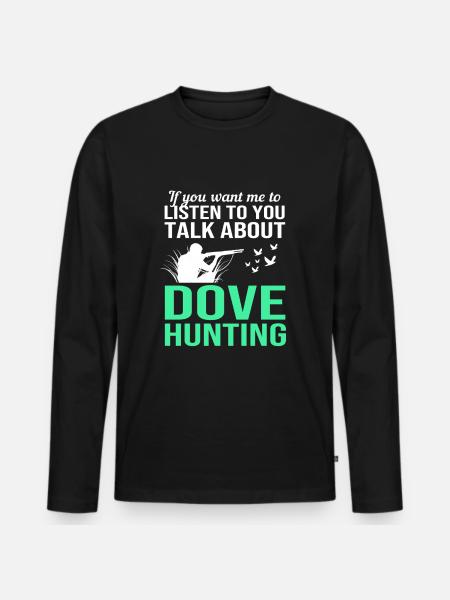 Pigeon Hunt Hunting Hunters - Men's Premium Organic Long Sleeve Shirt - black