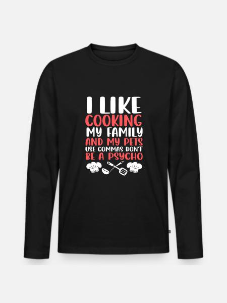 Grammar English Spelling - Men's Premium Organic Long Sleeve Shirt - black