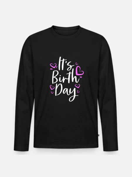 Midwife - Men's Premium Organic Long Sleeve Shirt - black