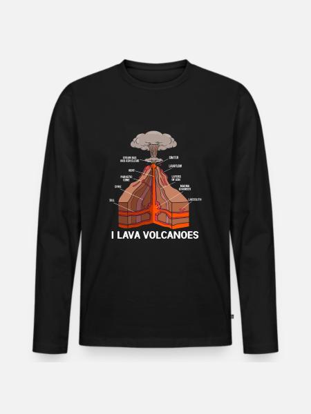Geology Archaeology - Men's Premium Organic Long Sleeve Shirt - black